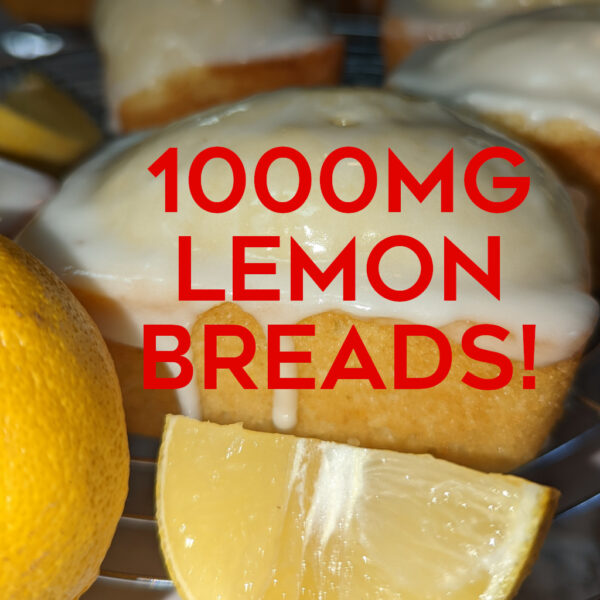 1000mg THC Lemon Bread