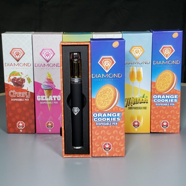 Diamond Extracts Disposable THC Vape Pens - Orange Cookies