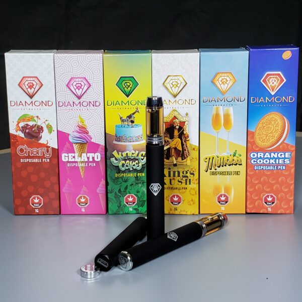 Diamond Extracts Disposable THC Vape Pens - Rechargeable