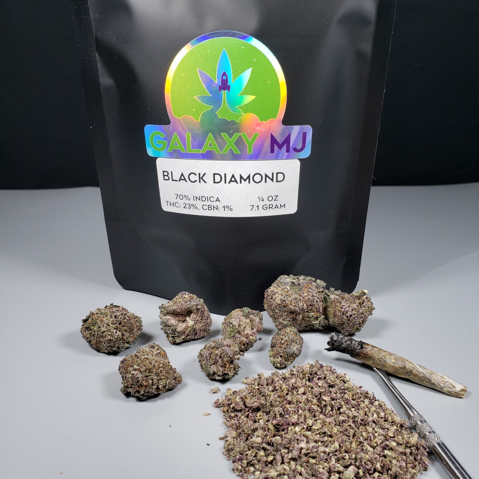 Buy Black Diamond Strain Indica Hybrid Bud Galaxy MJ • Fraser Bud