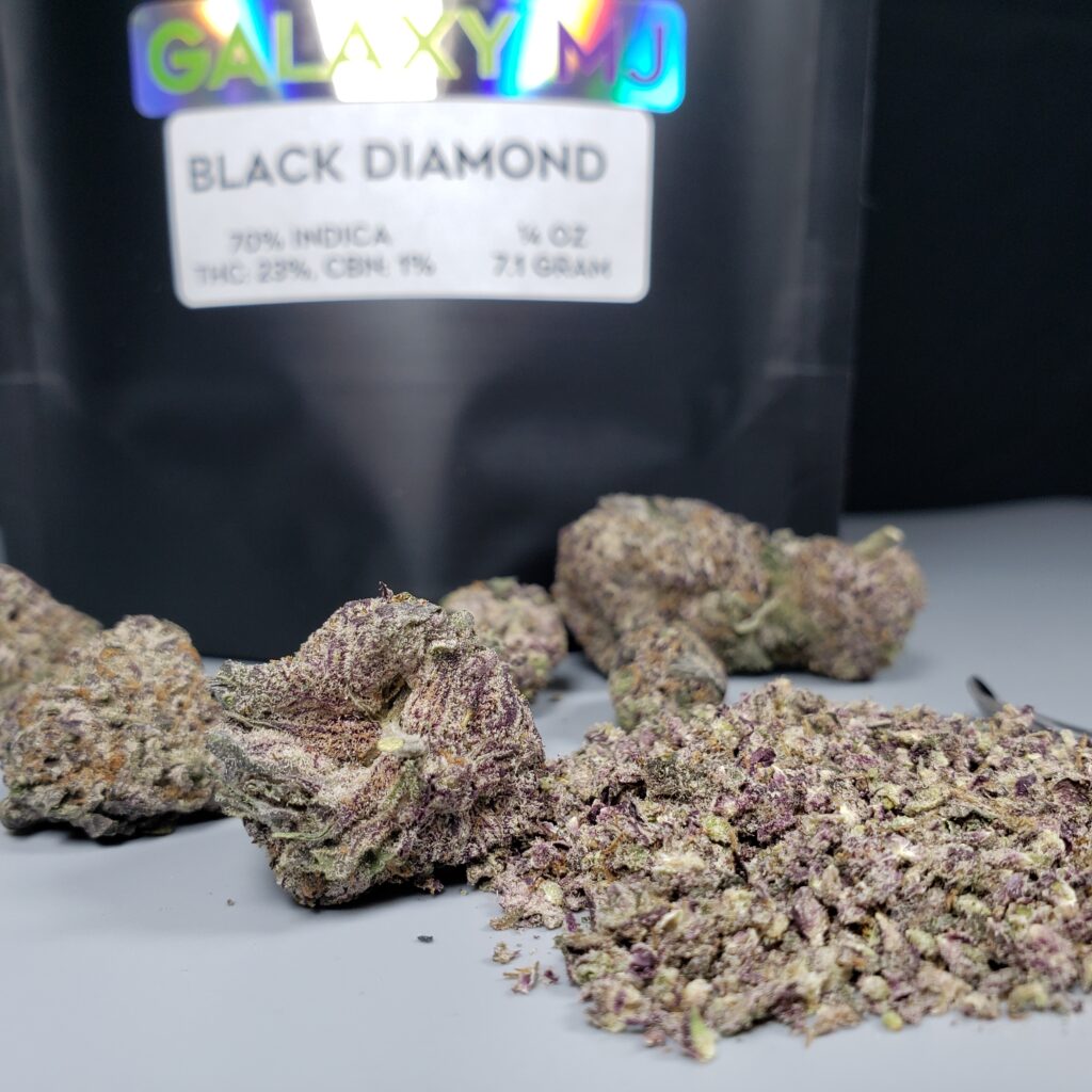 Buy Black Diamond Strain Indica Hybrid Bud Galaxy MJ • Fraser Bud
