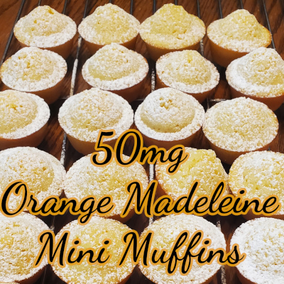 50mg THC Orange Madeleine Mini Muffins
