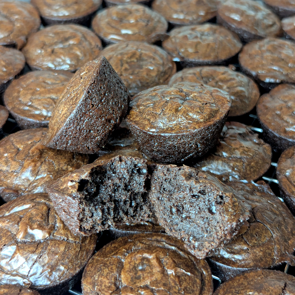 50mg THC Two Bite Medicated Brownies - Baked Edibles