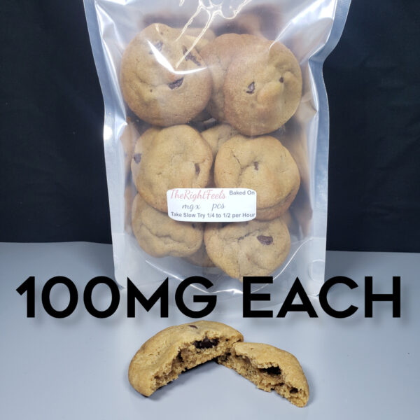 100mg THC Chocolate Chip Cookies