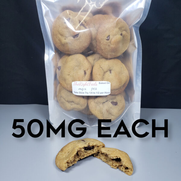 50mg THC Chocolate Chip Cookies