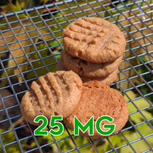 25mg THC Peanut Butter Cookies - Almost Healthy!